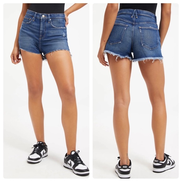 Good American Pants - GOOD AMERICAN Good 90s Denim Shorts Size 6